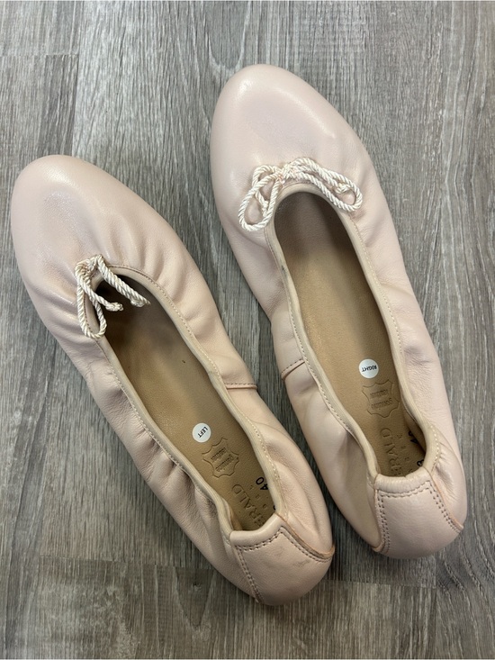 Emerald Foil | The Storehouse Flats – The Storehouse Flats  Emerald Label Genuine Leather Ballet Flats
